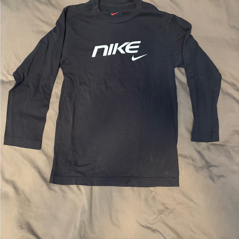 Nike Black and White Long Sleeve Tee